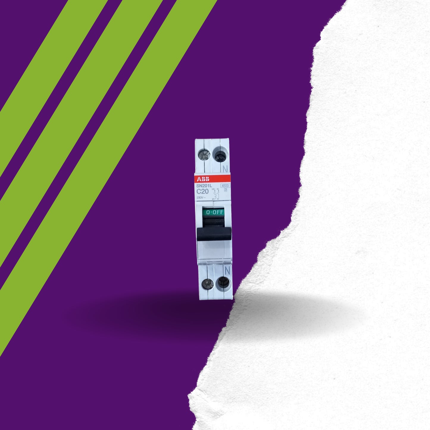 Μικροαυτόματος 1+1P C20A 6kA 230V Slim