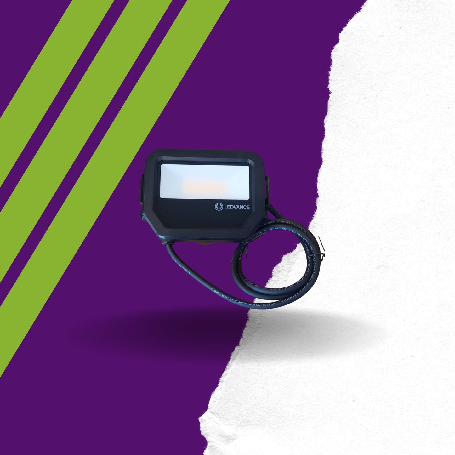 Προβολέας 10W 1200lm 6500K Μαύρος