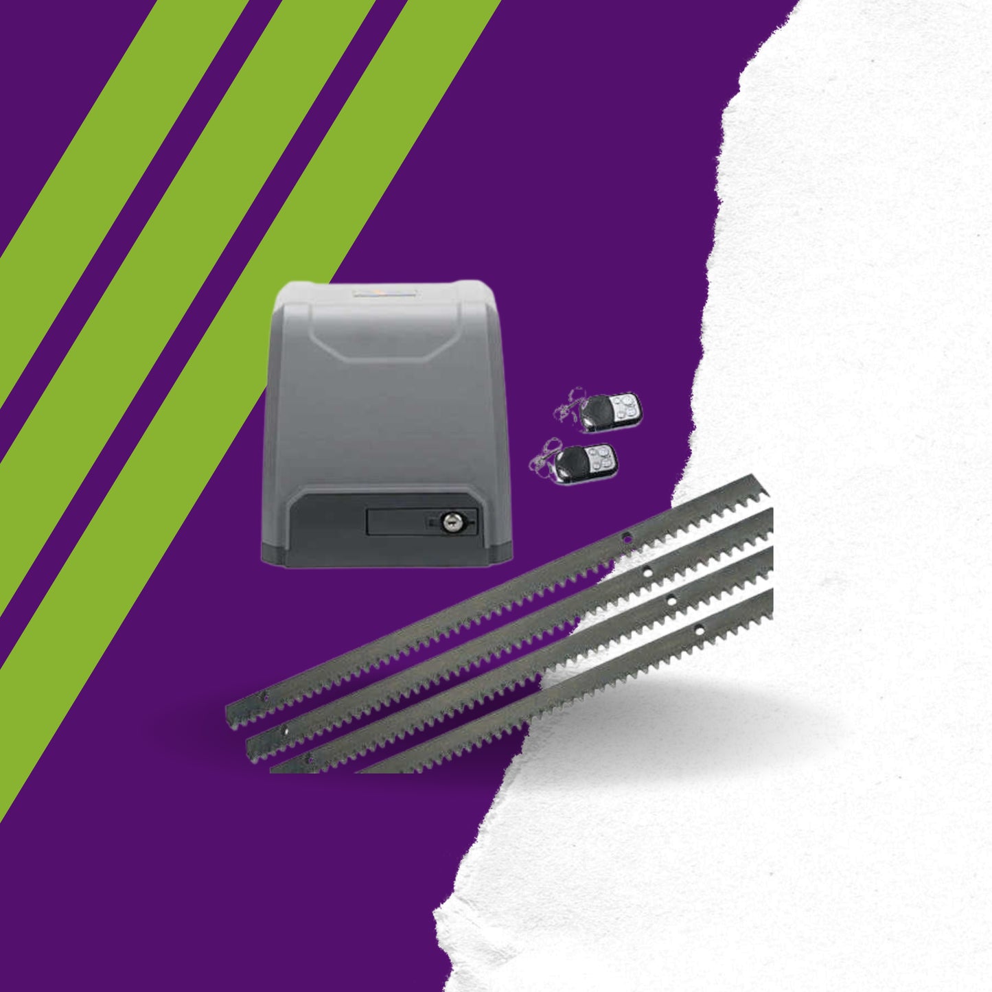 Σετ Μοτέρ Συρόμενης Γκαραζόπορτας 1500kgs