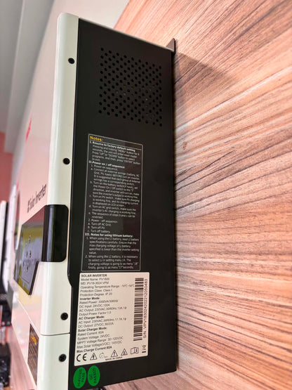 MUST PV1800-3024VPM Υβριδικός Inverter 3kW 24 V (1Φάση) με MPPT 60A και VOC 145 V
