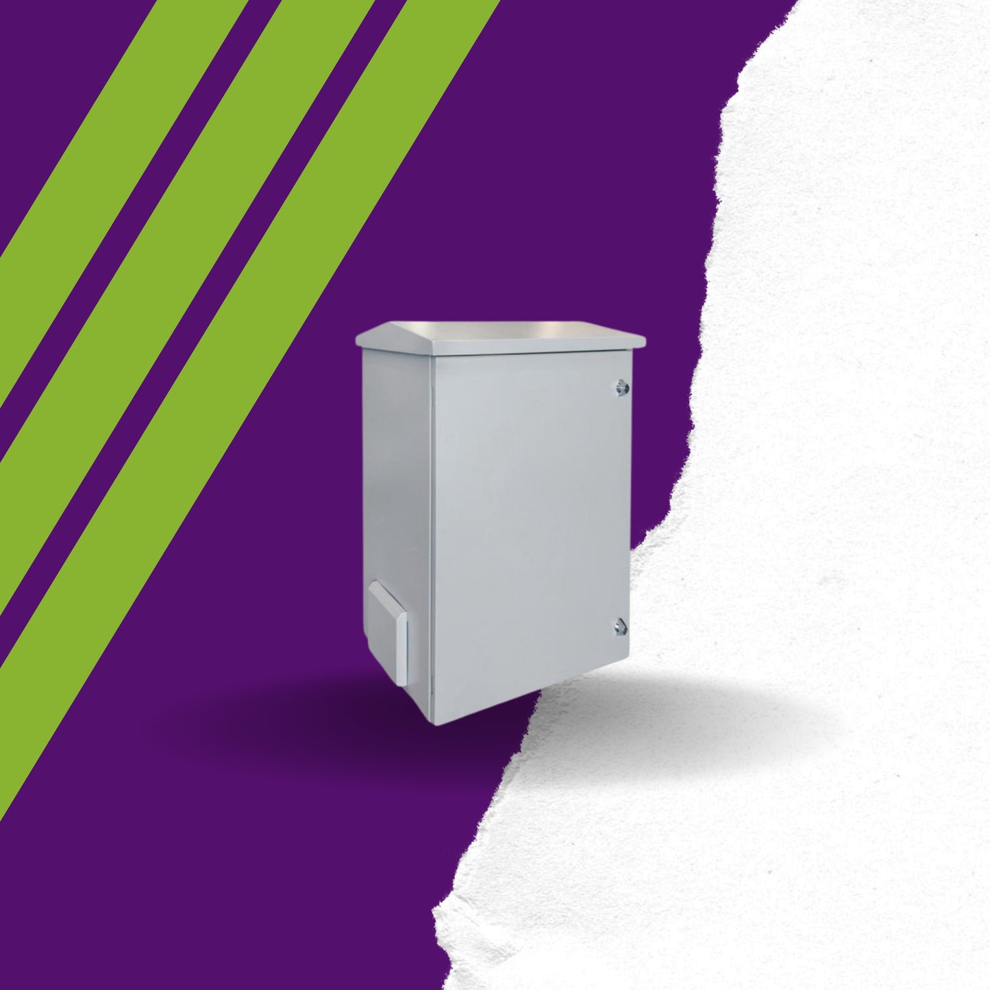 ΜΕΤΑΛΛΙΚΟ ΚΙΒΩΤΙΟ ΣΤΕΓΑΝΟ ΜΕ ΚΛΕΙΔΙ 1000x650x400mm IP 64