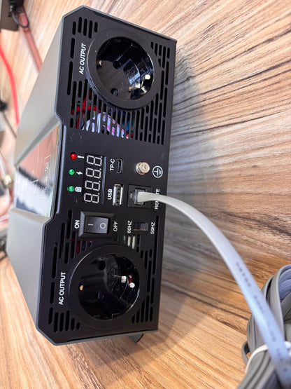 DATOUBOSS Μετατροπέας Καθαρού Ημιτόνου 1500W 12V έως 230V